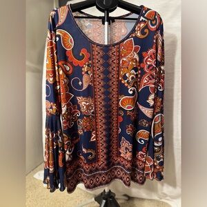 Floral Patterned 70’s style tunic